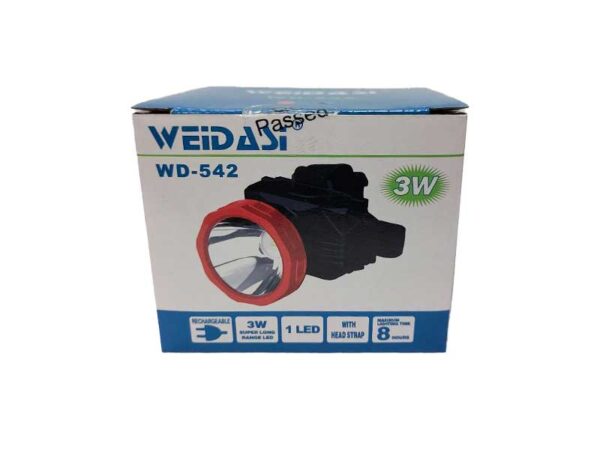 جعبه چراغ قوه پیشانی بند ویداسی کد WD-542