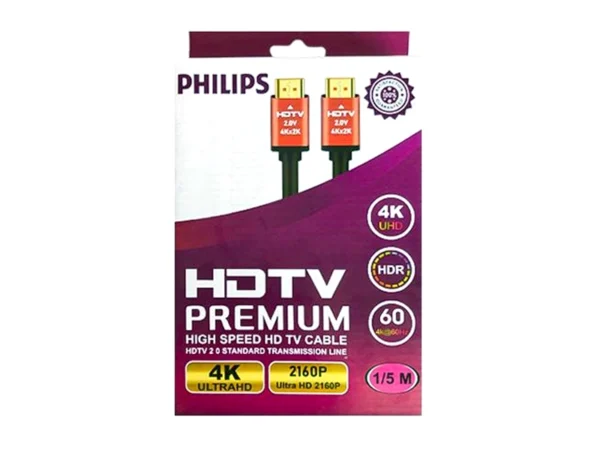 کابل HDMI 4K فیلیپس 1.5 متری جعبه