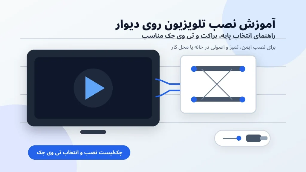 آموزش نصب تلویزیون روی دیوار مقالات تی وی جک